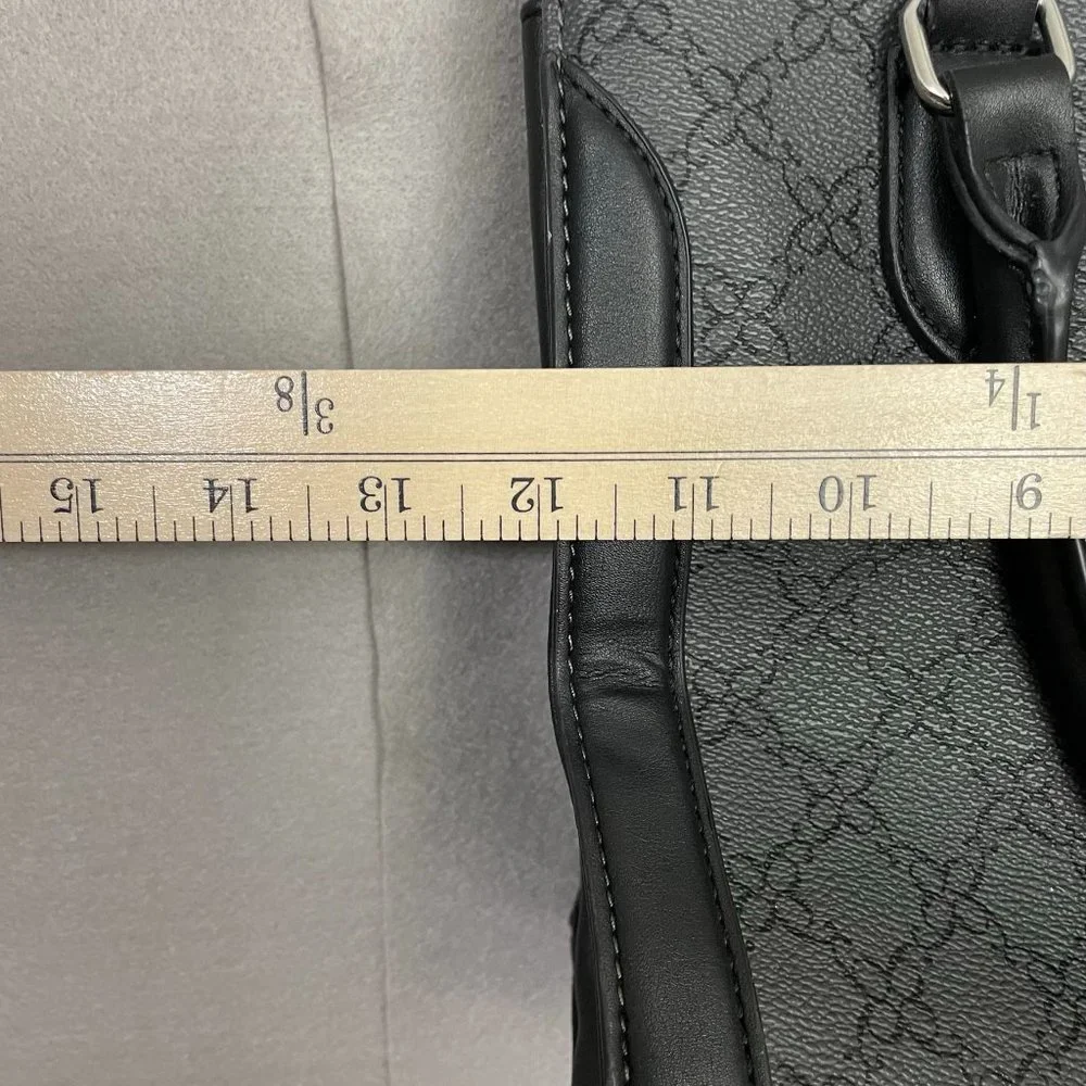 Nine West Handbag / Purse - Chain Strap Black Flat Bottom Bag‎